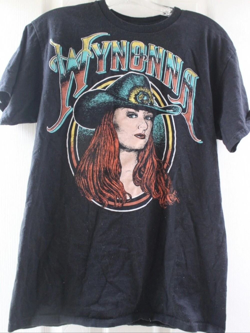 Wynonna Judd Portrait Tour Unisex Tee Black Shirt Size Medium 100% Cotton